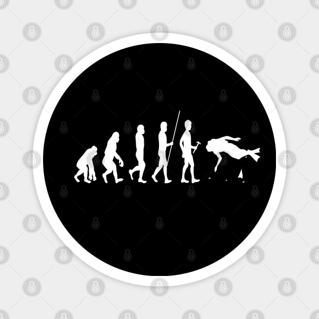 Scuba diving evolution designs Magnet by Vine Time T shirts